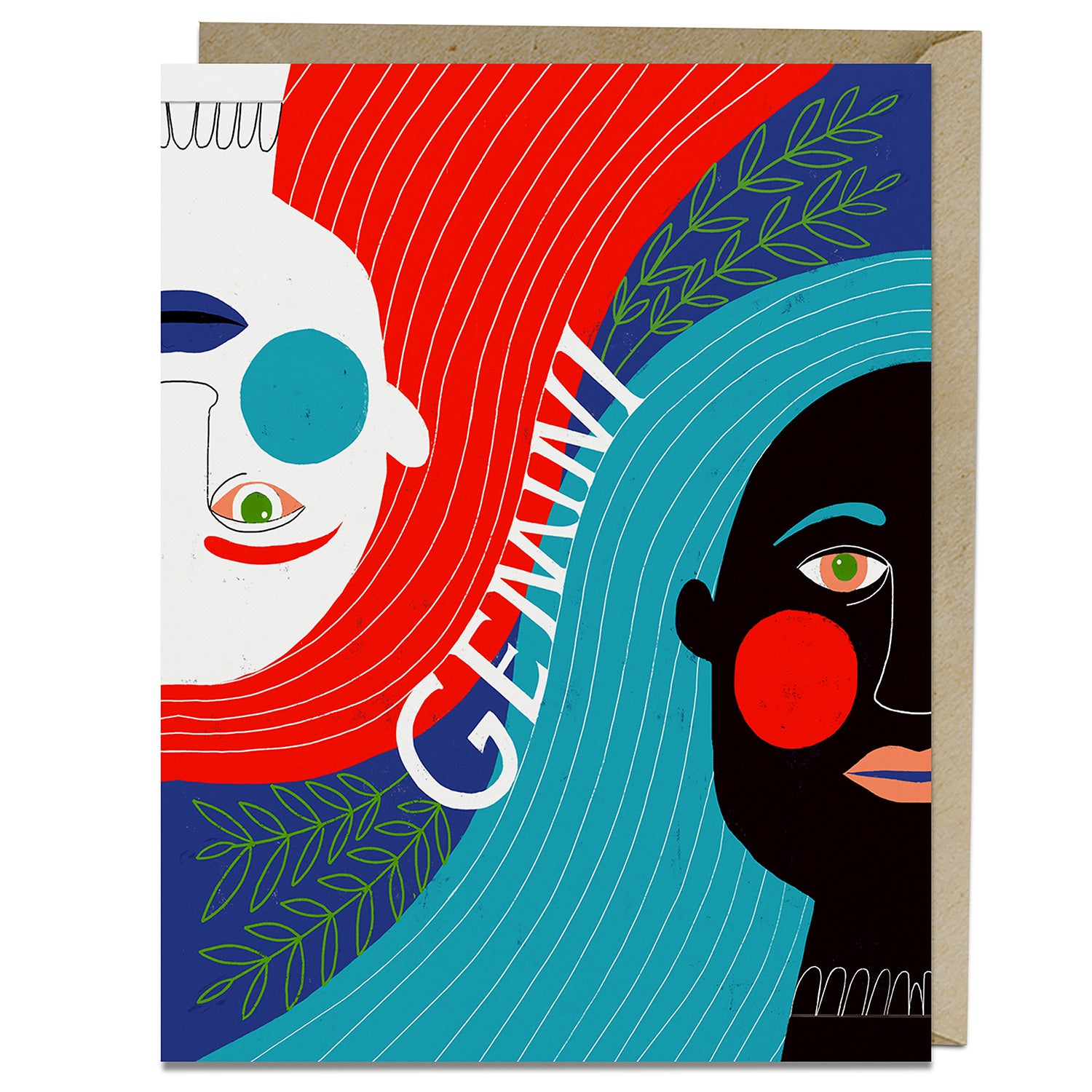 Gemini Zodiac Card