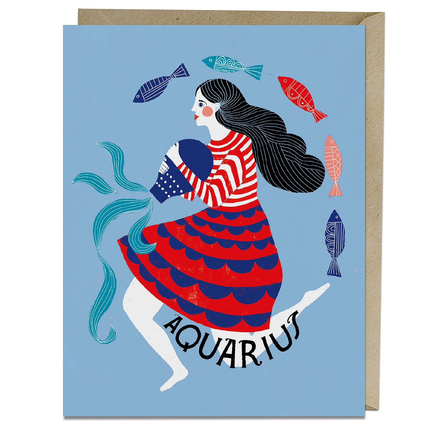 Aquarius Zodiac Card