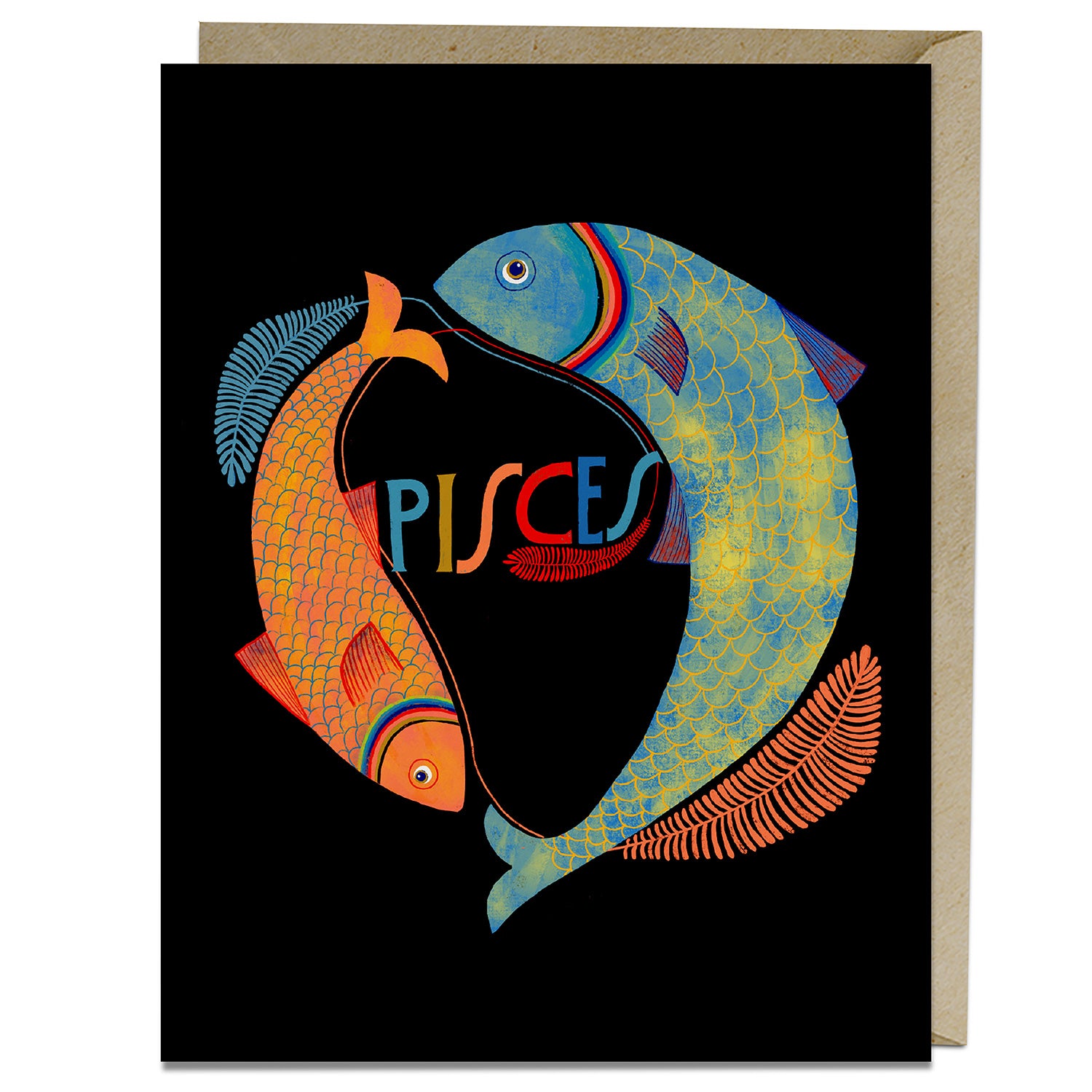 Pisces Zodiac Card