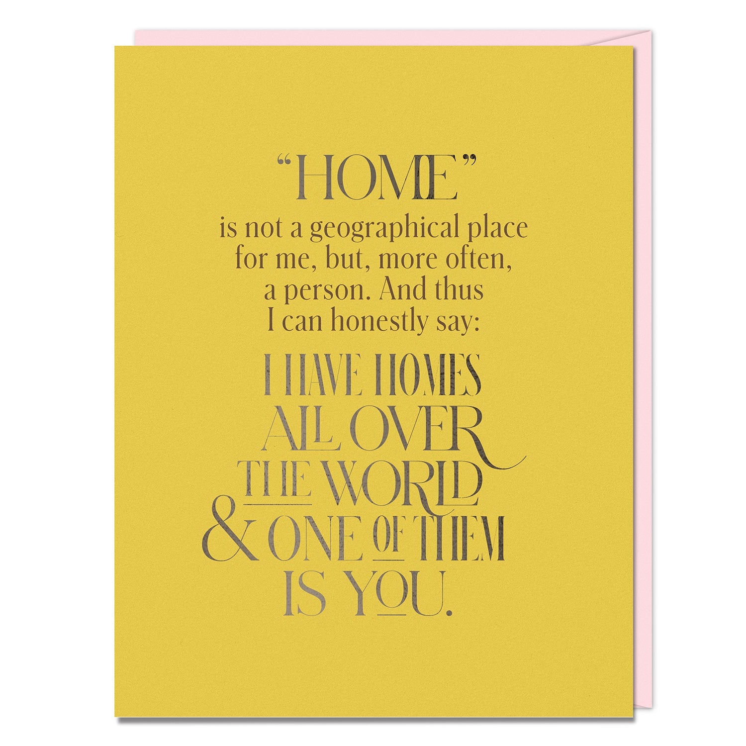 Homes All Over The World Card