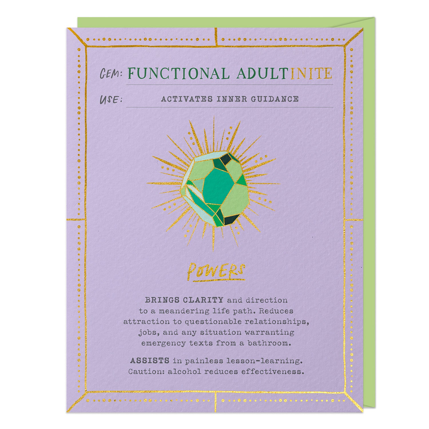 Functional Adult Fantasy Stone Card (No Pin)