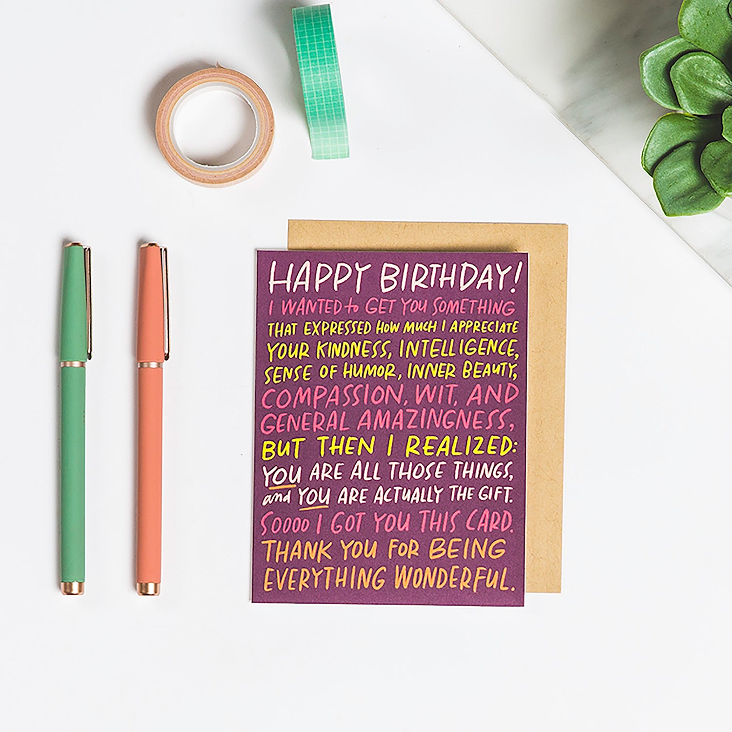 Everything Wonderful Birthday Card