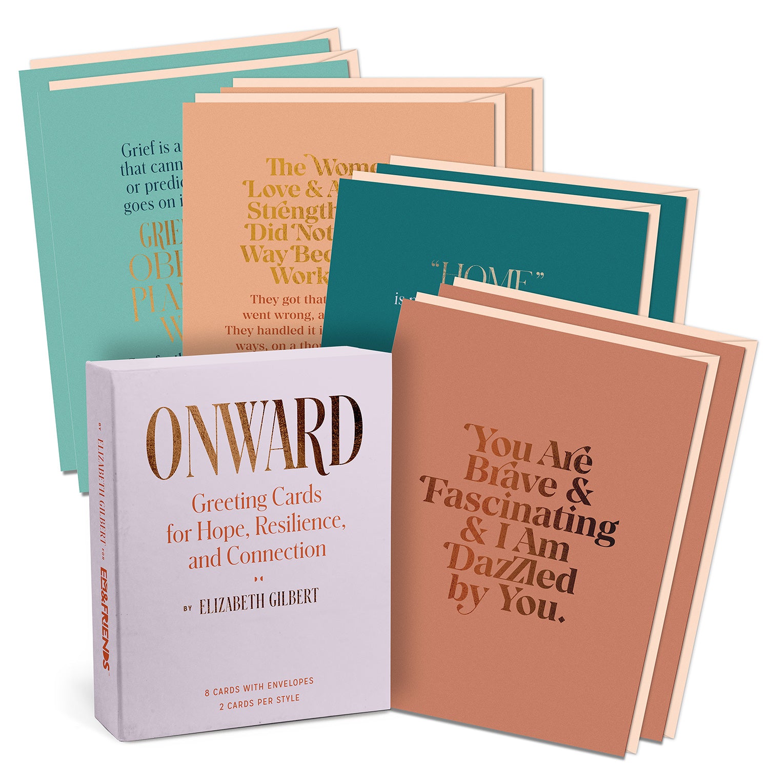 Onward Encouragement Cards, Box Of 8 Assorted