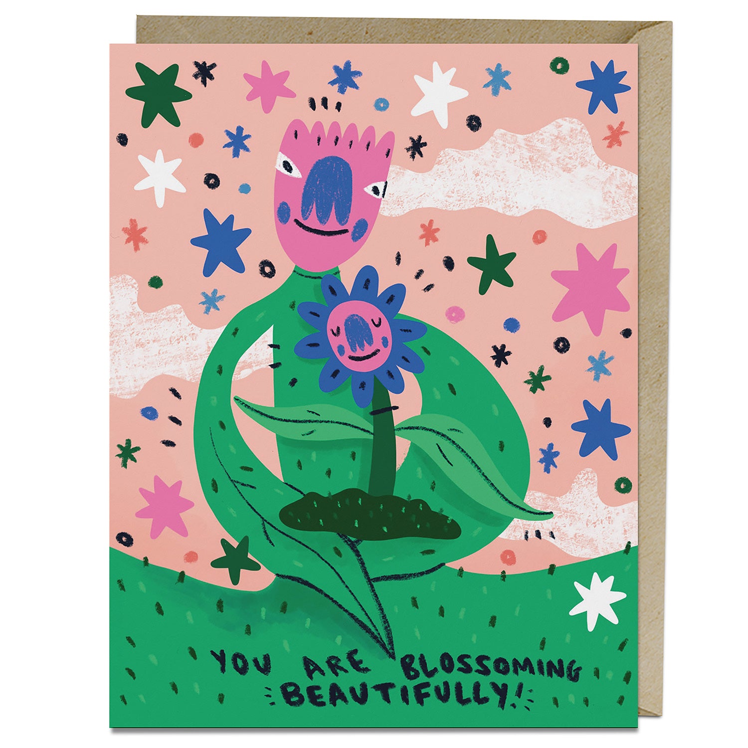 Blossoming Beautifully Encouragement Card