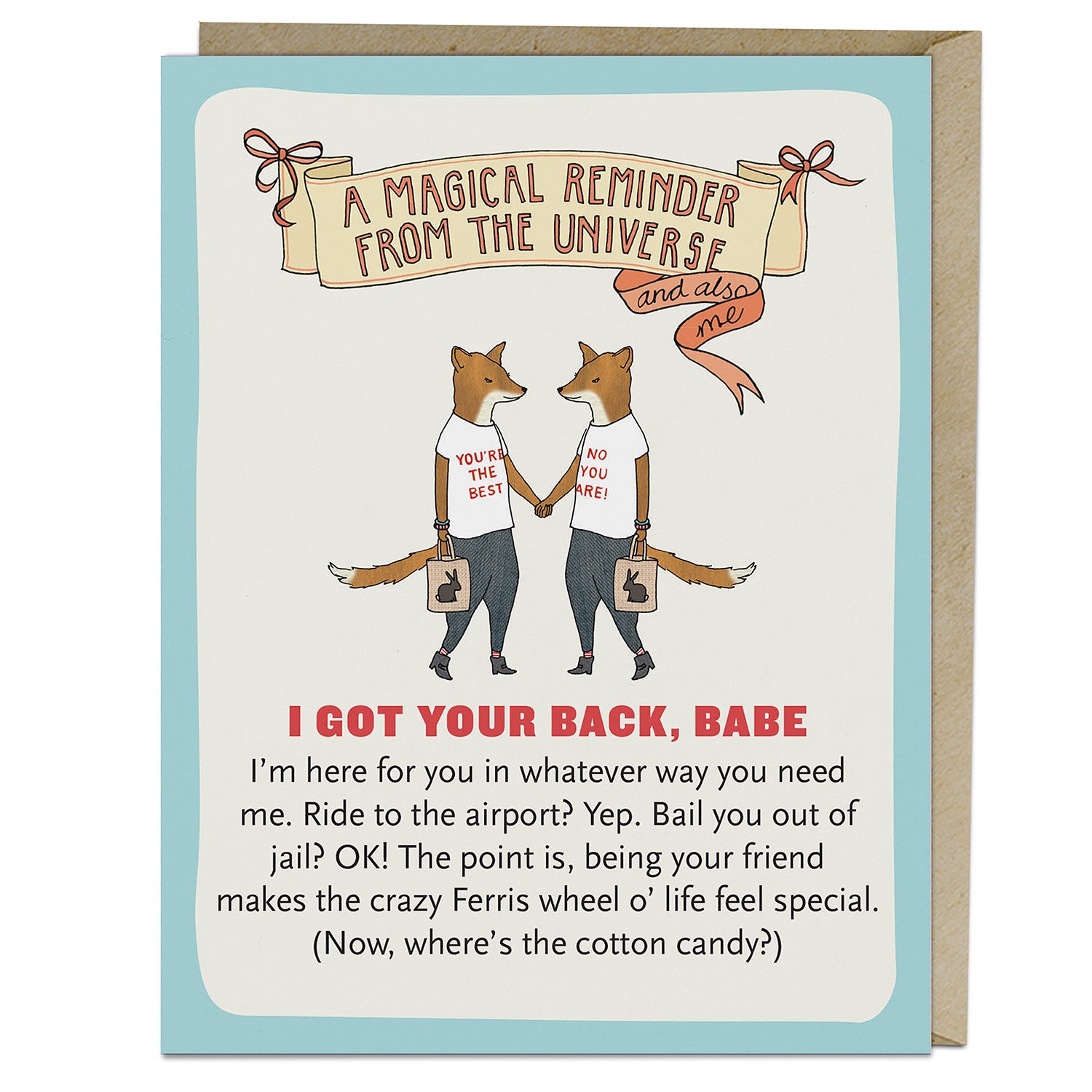 Got Your Back Affirmators!® Greeting Card