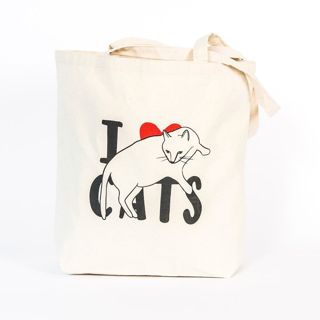 I Love Cats Reusable Tote Bag | Emily McDowell & Friends