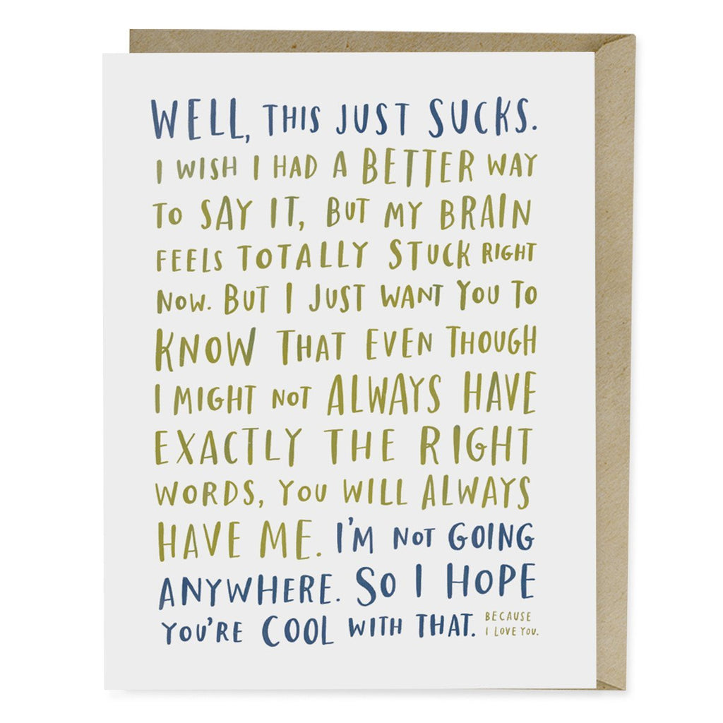 sympathy cards for a friend