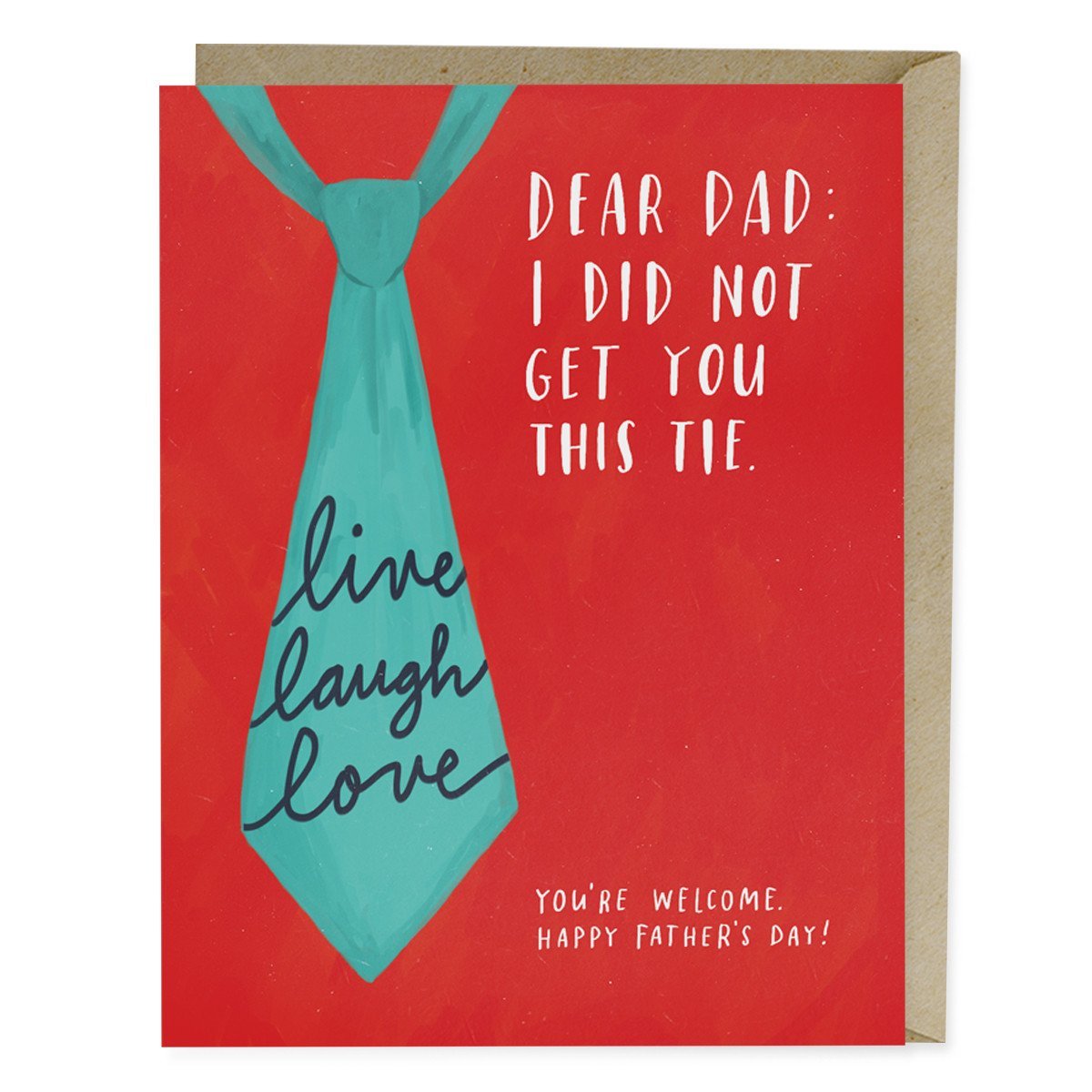 Live Laugh Love Tie Father's Day Card