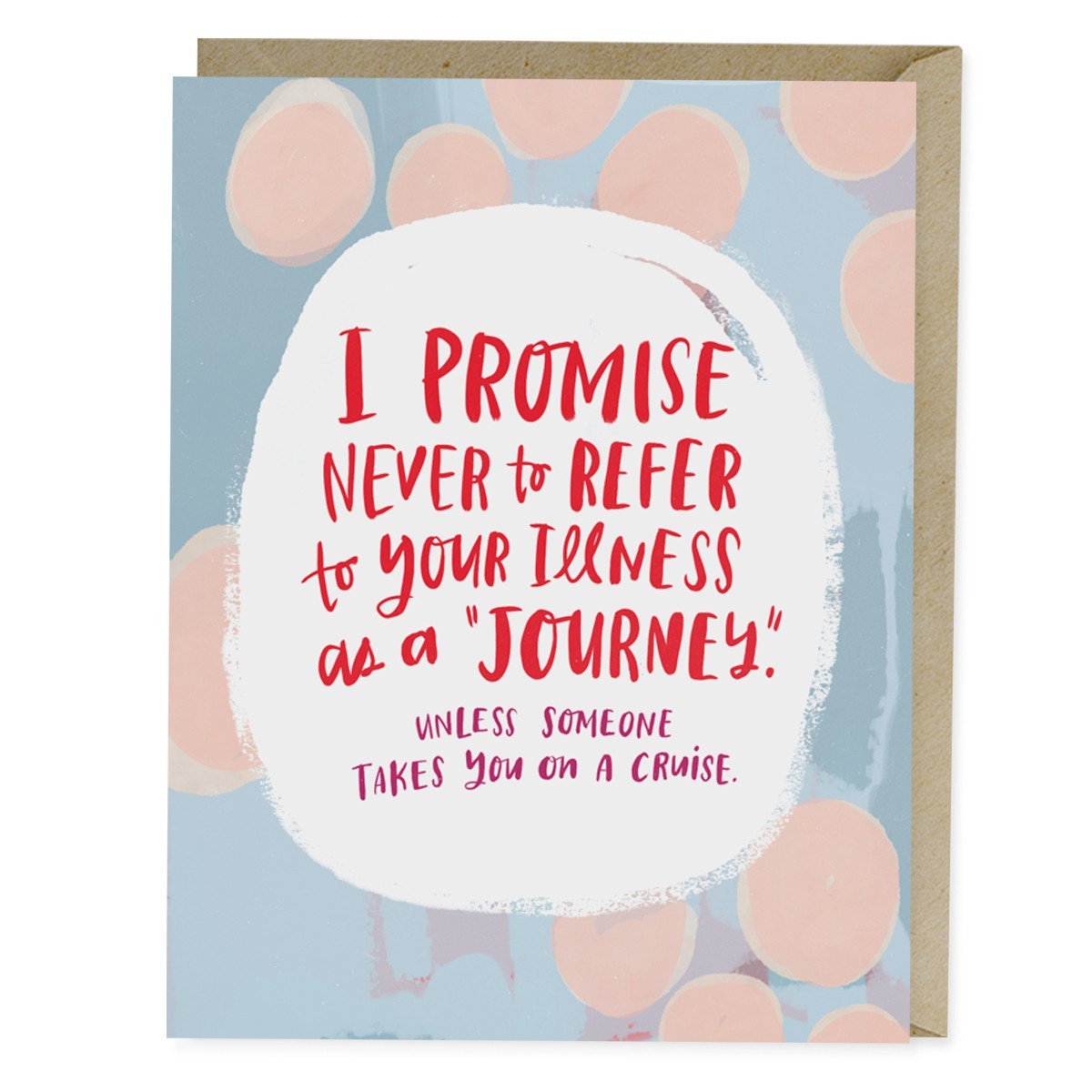 Illness Is Not A Journey Empathy Card