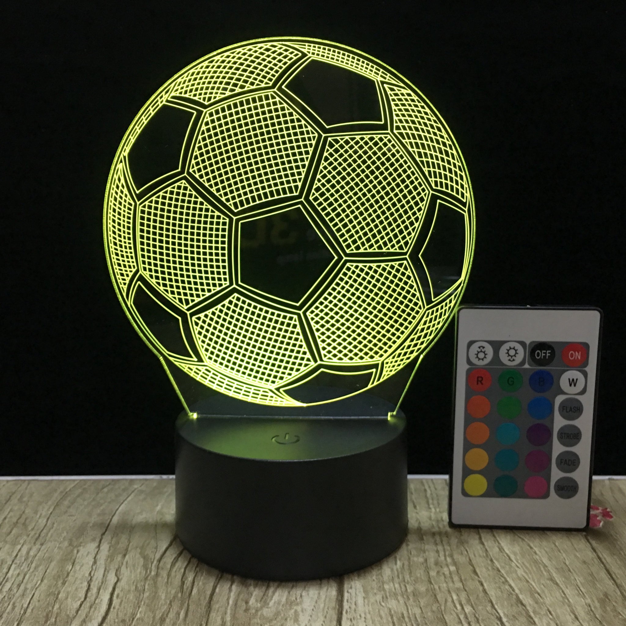 rundvlees steno span 3D LED Creative Lamp Sign Voetbal - Complete Set – neonwereld