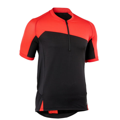 Maillot de football enfant manche courte F500 rouge et blanc - Decathlon