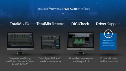 RME Audio interfaces include the following...