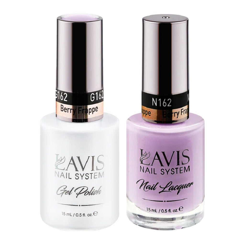 Lavis Gel Nail Polish Duo - 162 Purple Colors - Berry Frappe