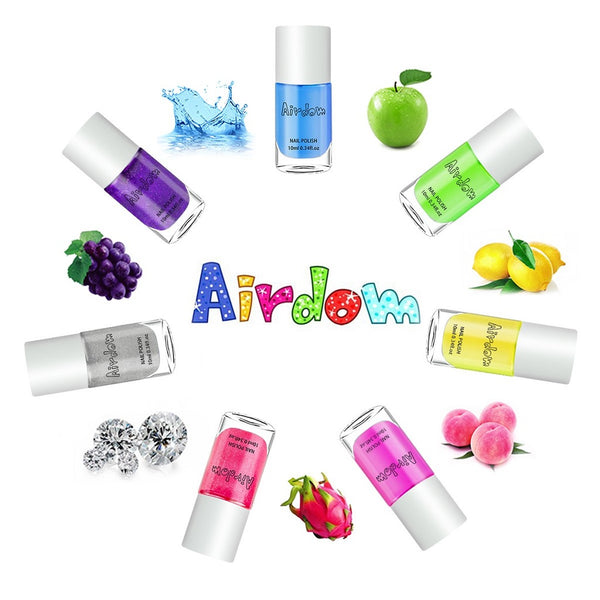 Airdom Non-Toxic Water-Based Kids Nail Polish
