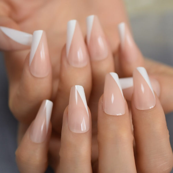 Angled French Manicure