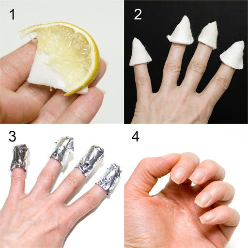 Apply Lemon Juice on your nail