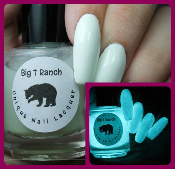 Aqua Glow-in-the-Dark Nail Polish Top Coat