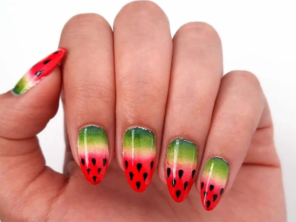 Best Juicy Watermelon Nail Ideas