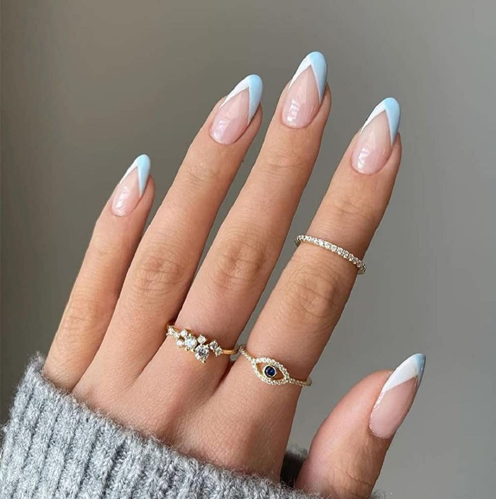 Best Milky Blue Nails