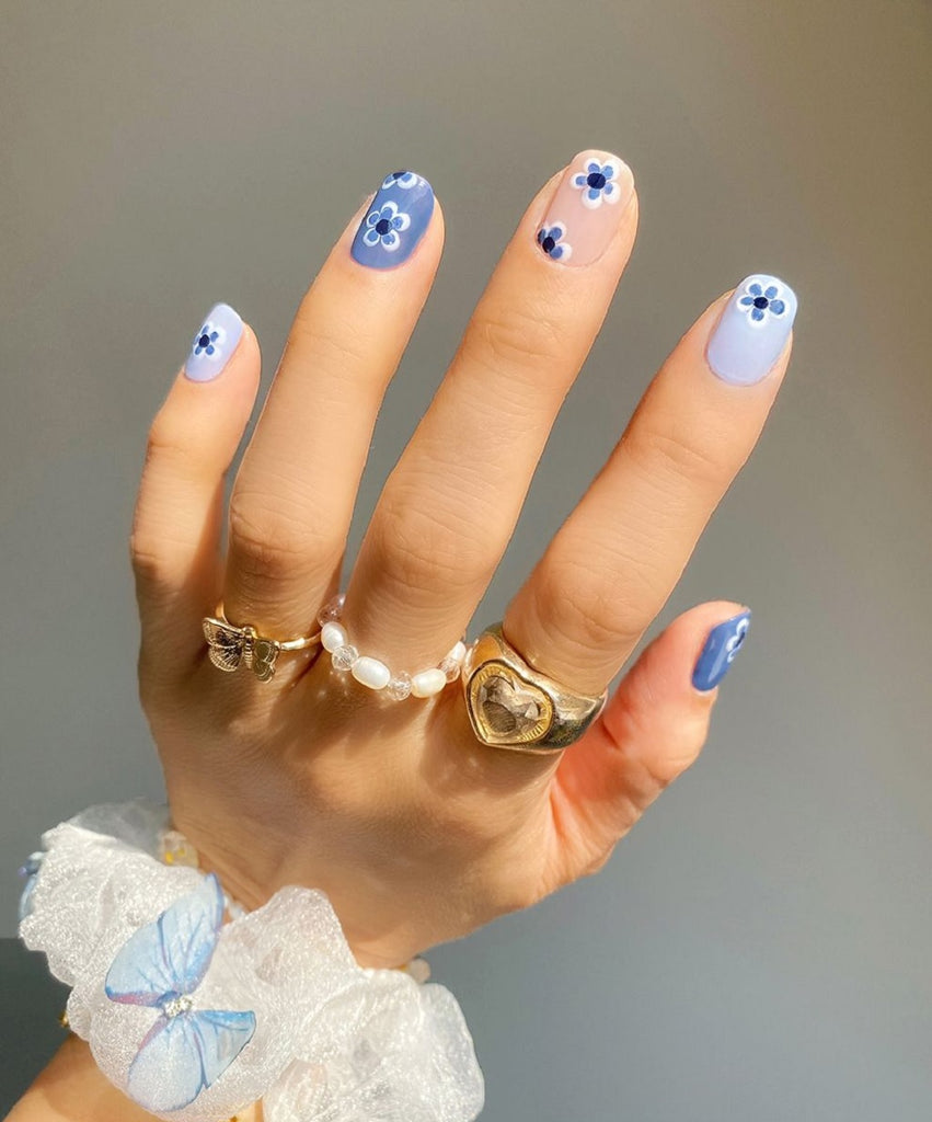 Best Milky Blue Nails