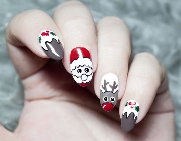 Santa Claus nail design