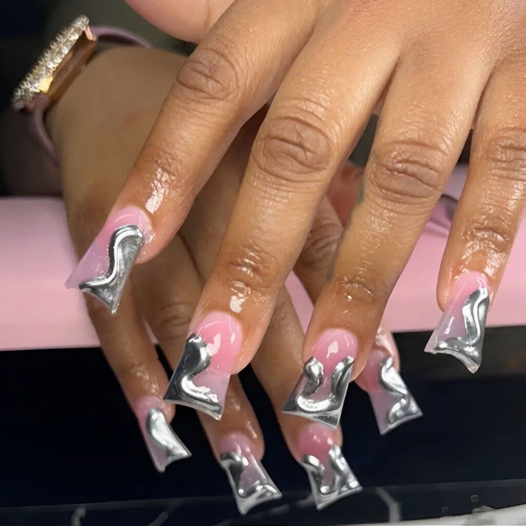 Chrome Duck Nails