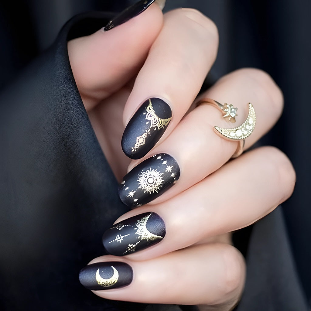 Cultural Styles of Sun and Moon Symbols in Nail Art