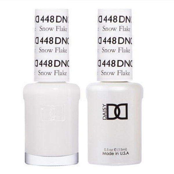 DND 448 Snow Flake - DND Gel Polish & Matching Nail Lacquer Duo Set