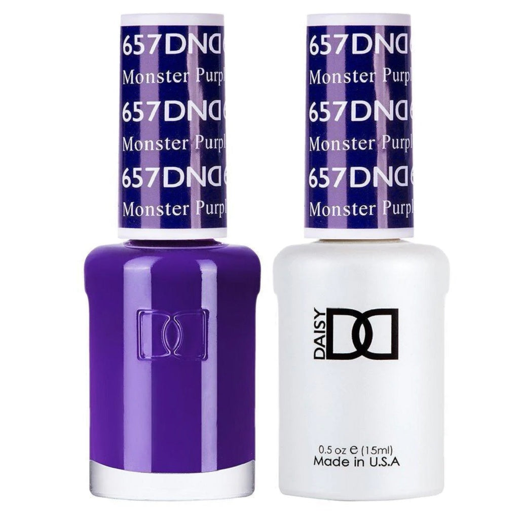 DND Gel Nail Polish Duo - 657 Purple Colors - Monster Purple