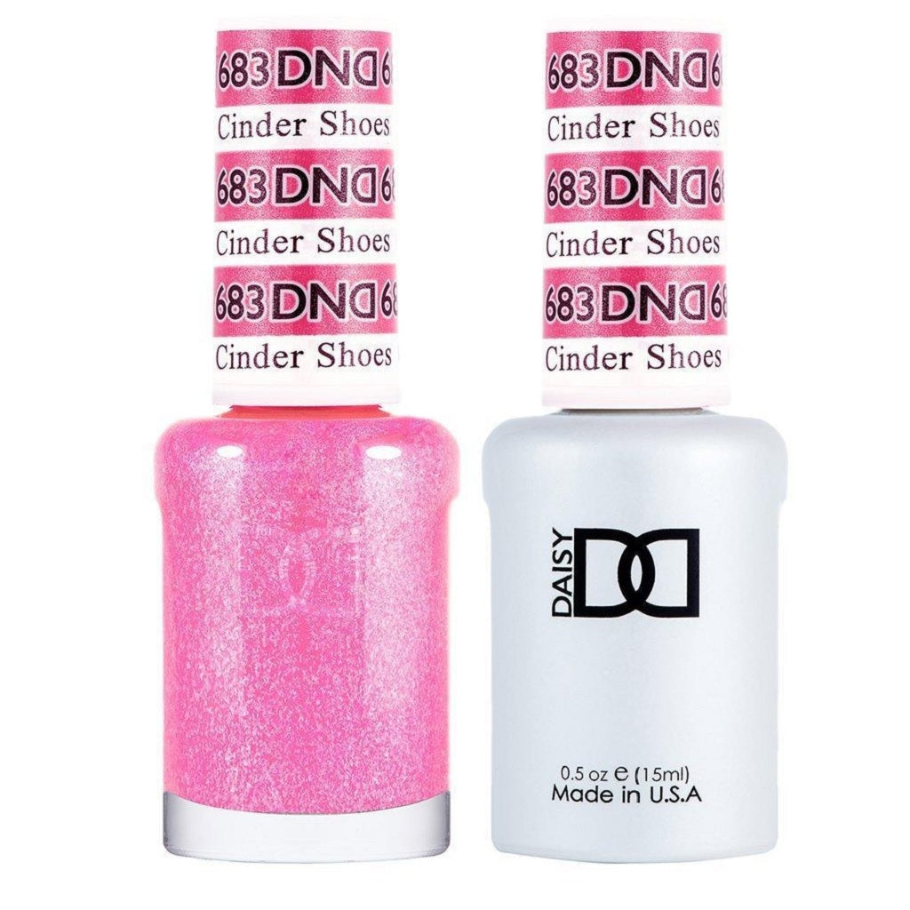 DND Gel Nail Polish Duo - 683 Pink Colors - Cinder Shoes
