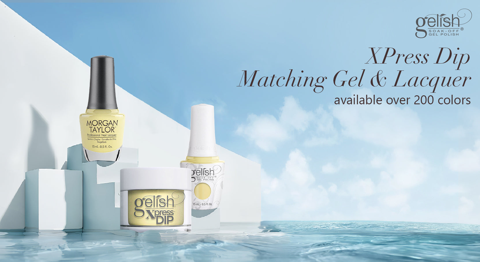  Gelish and Morgan Taylor Gel and Nail Polish Duos