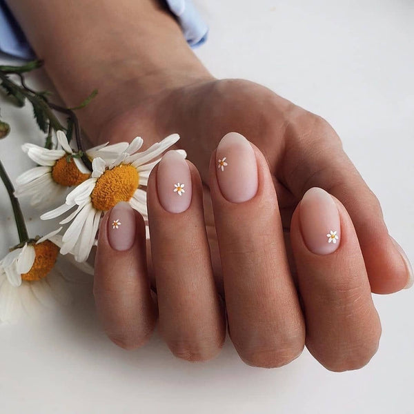 Dainty Daisy Flower Nails