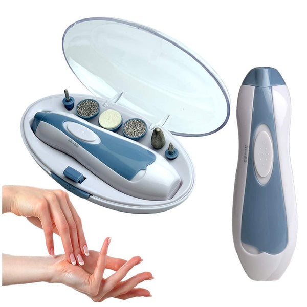 Electric Pedicure & Manicure Set Portable Nail Care Tool Box