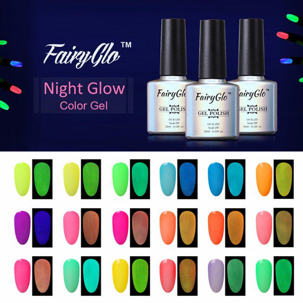 FairyGlo Night Glow Gel Nail Polish