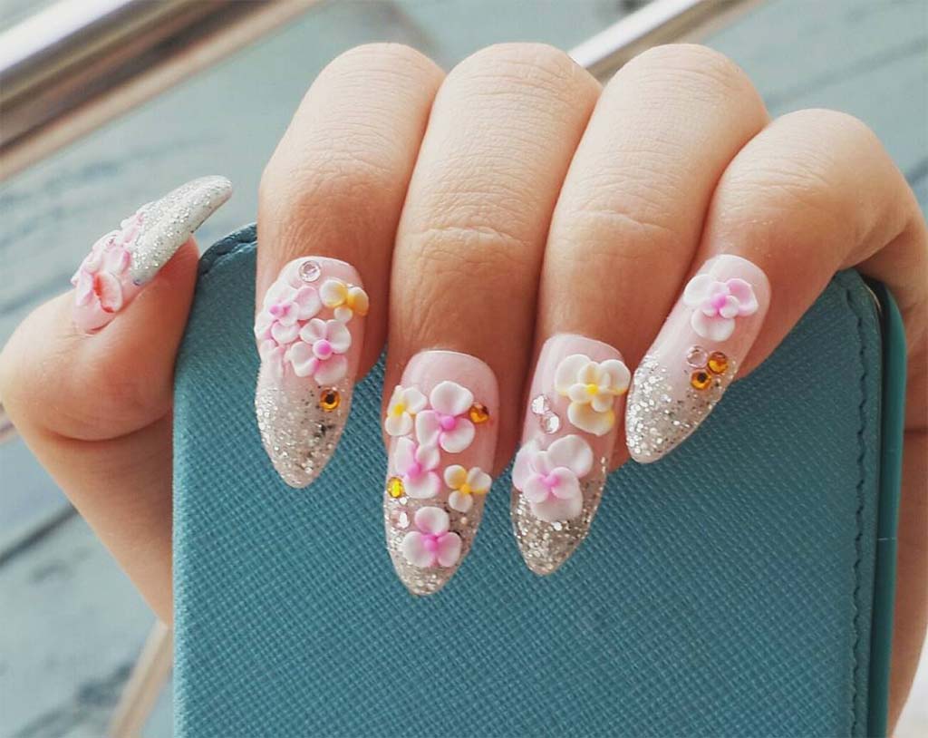 How to Do 3D Rose Nail Art