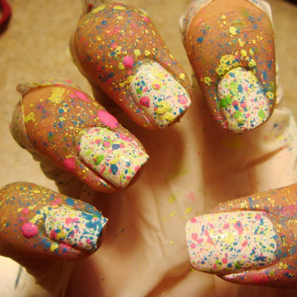 How to Do Splatter Nails