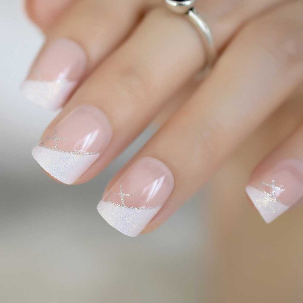 Iridescent French Manicure