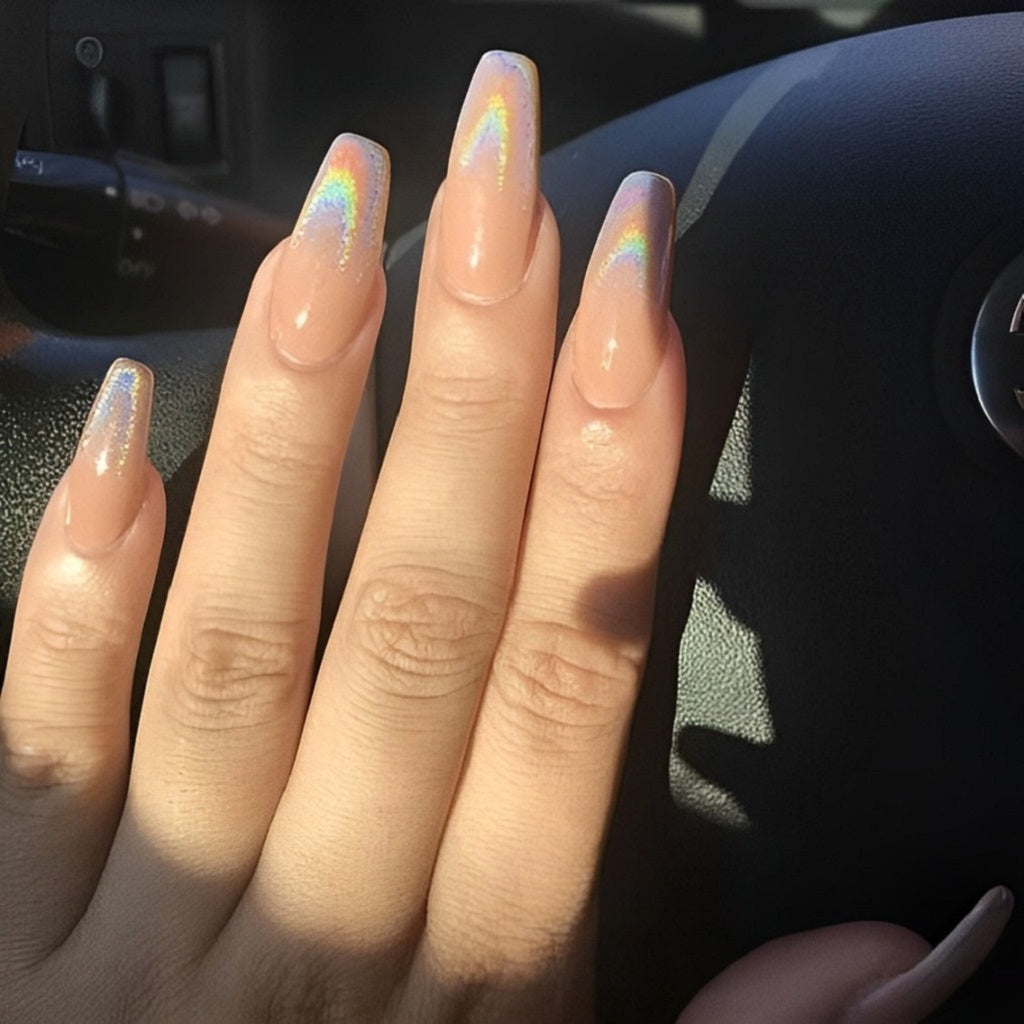 Iridescent Holographic Tips