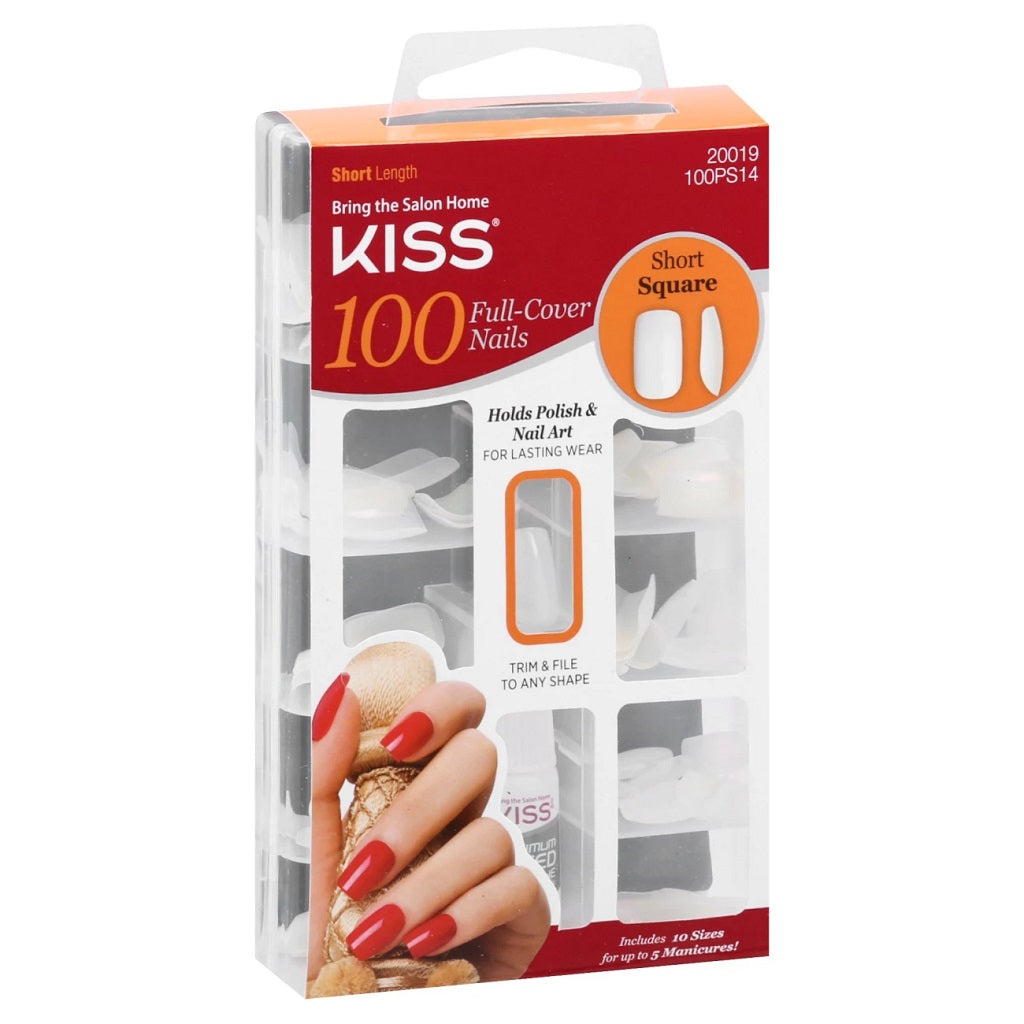 Kiss 100 Full Cover Nails Short Square