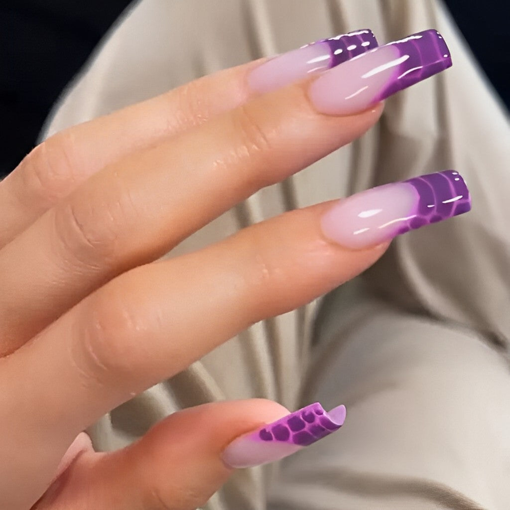 Kylie Jenner’s Purple Crocodile Nails