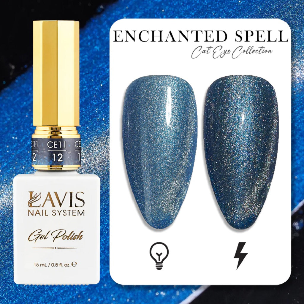 LAVIS Cat Eyes CE11 - 12 - Gel Polish - Enchanted Spell Collection