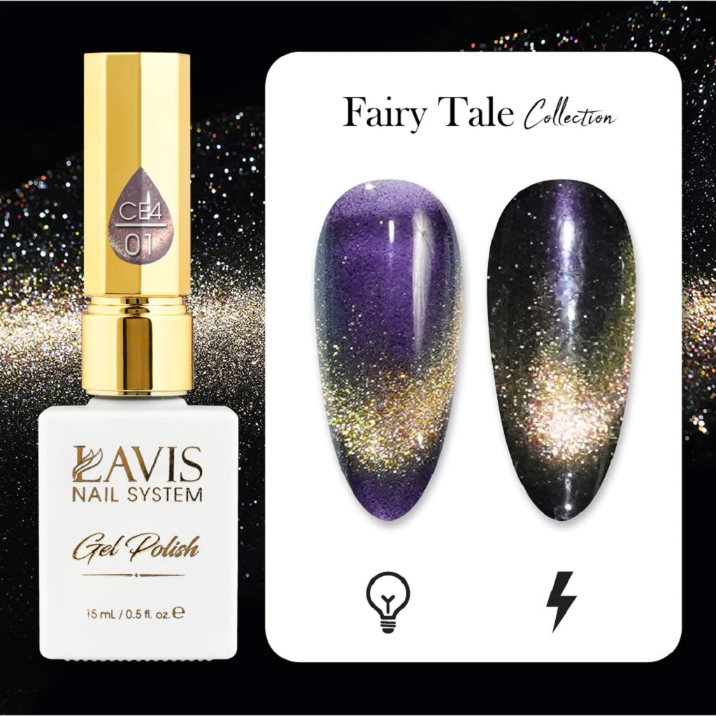 LAVIS Cat Eyes CE4 - 01 - Gel Polish - Fairy Tale Collection