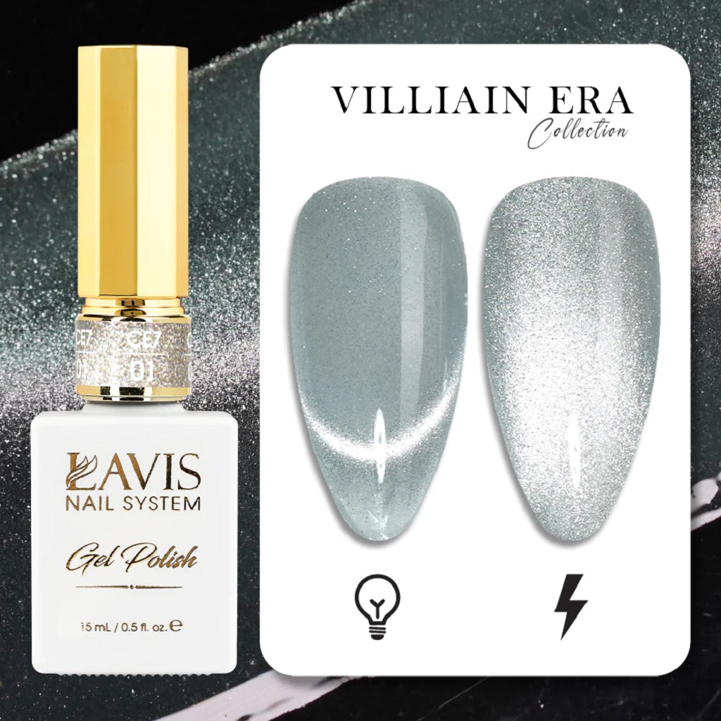 LAVIS Cat Eyes CE7 - 01 - Gel Polish 0.5 oz - VILLIAIN ERA Collection