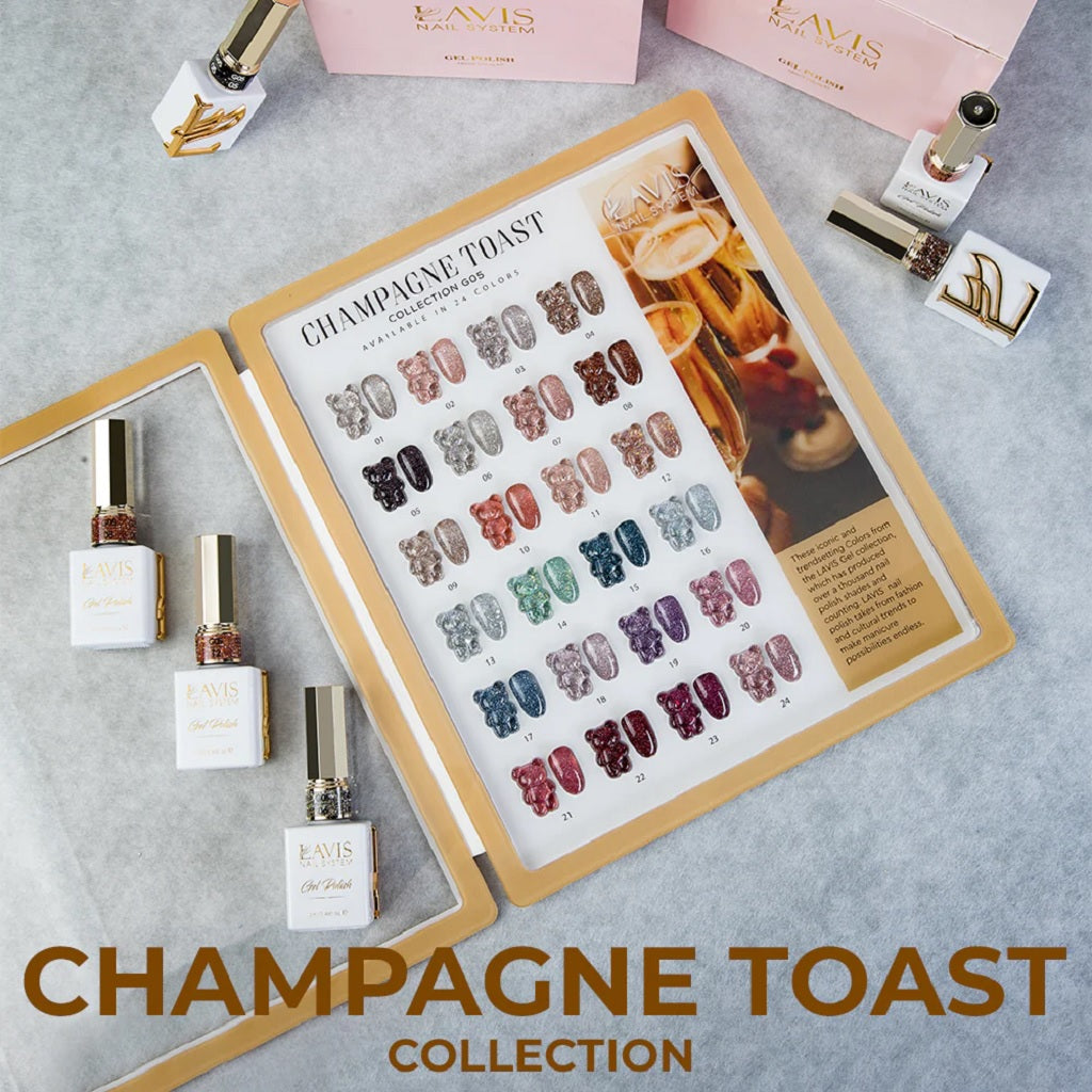 LAVIS Glitter G05 - Set 24 - Champagne Toast Glitter Collection