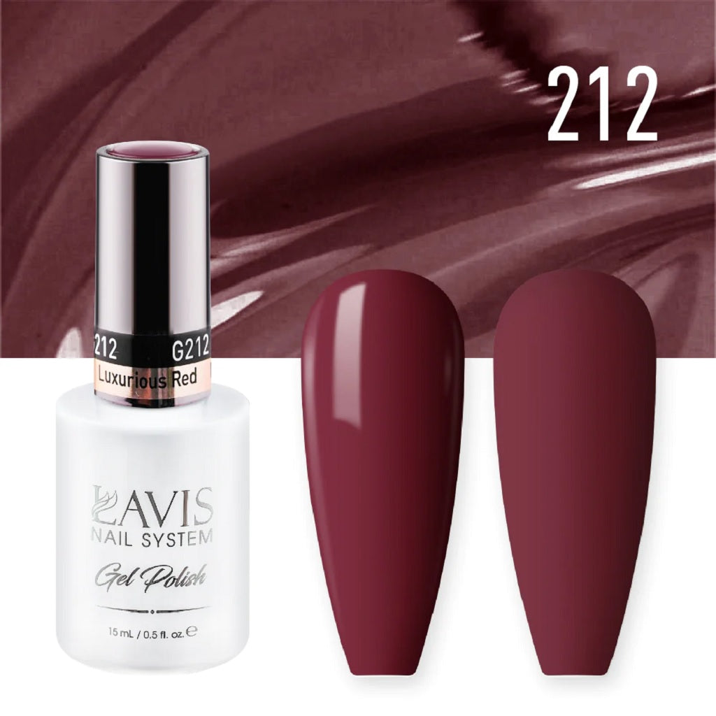 LAVIS Nail Lacquer - 212 Luxurious Red