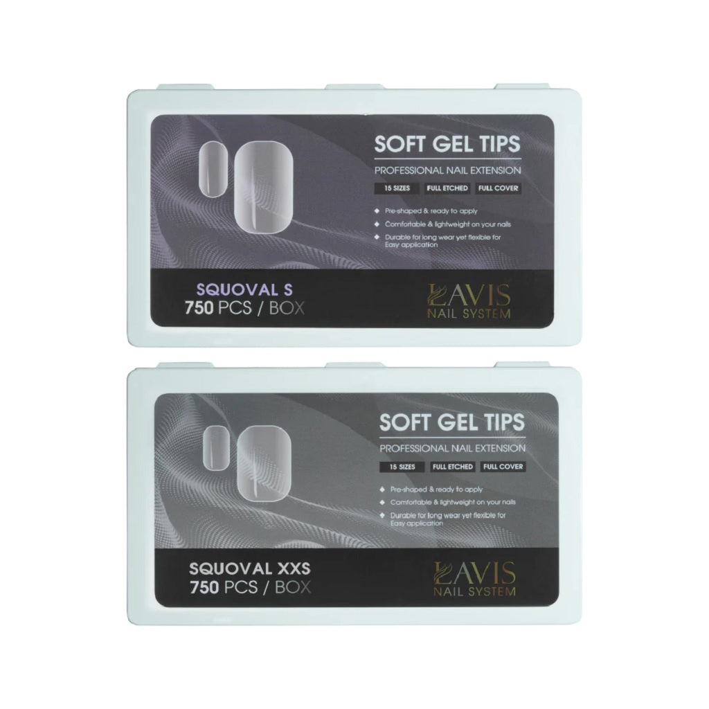 LAVIS Squoval - Soft Gel Tips