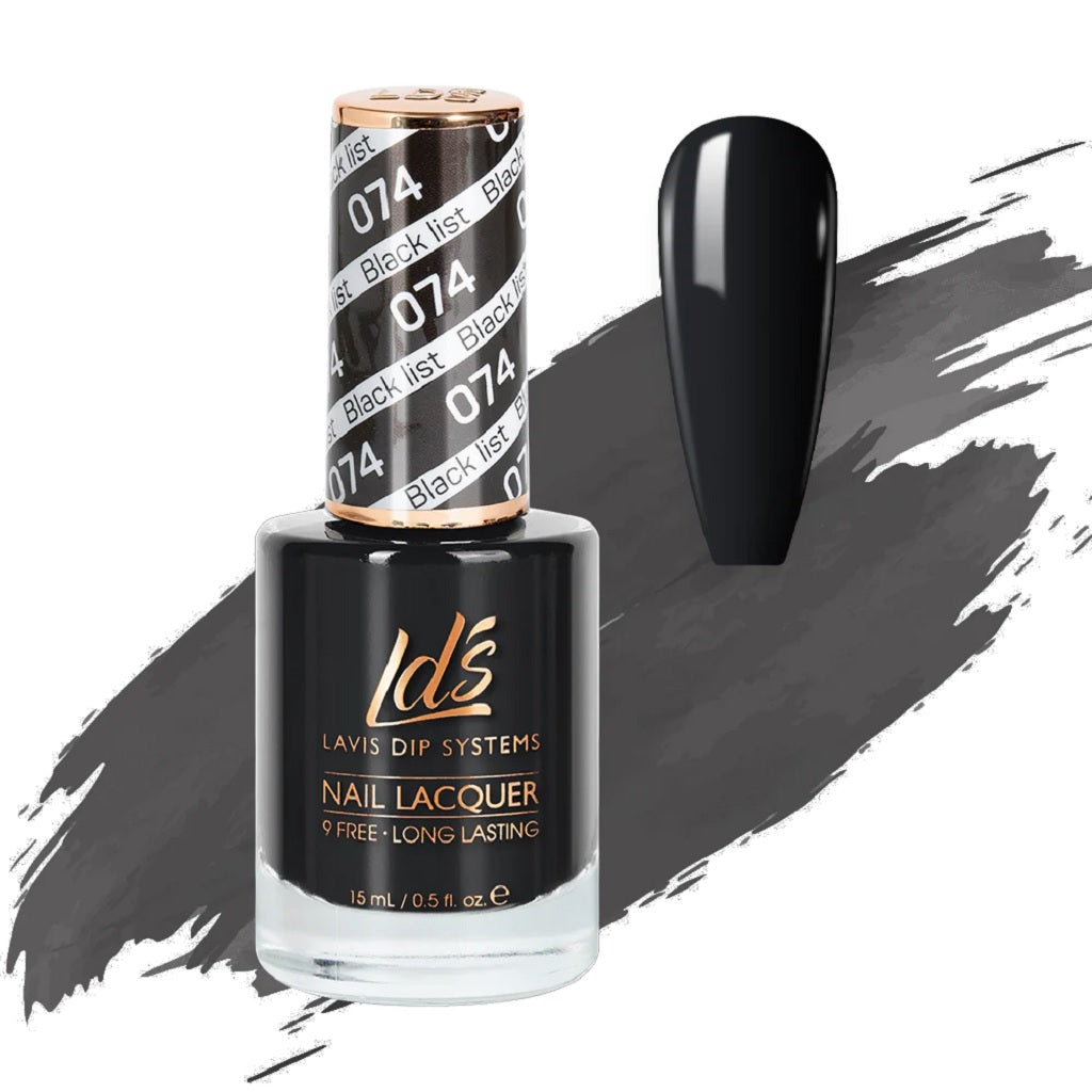 LDS 074 Black List - LDS Healthy Nail Lacquer