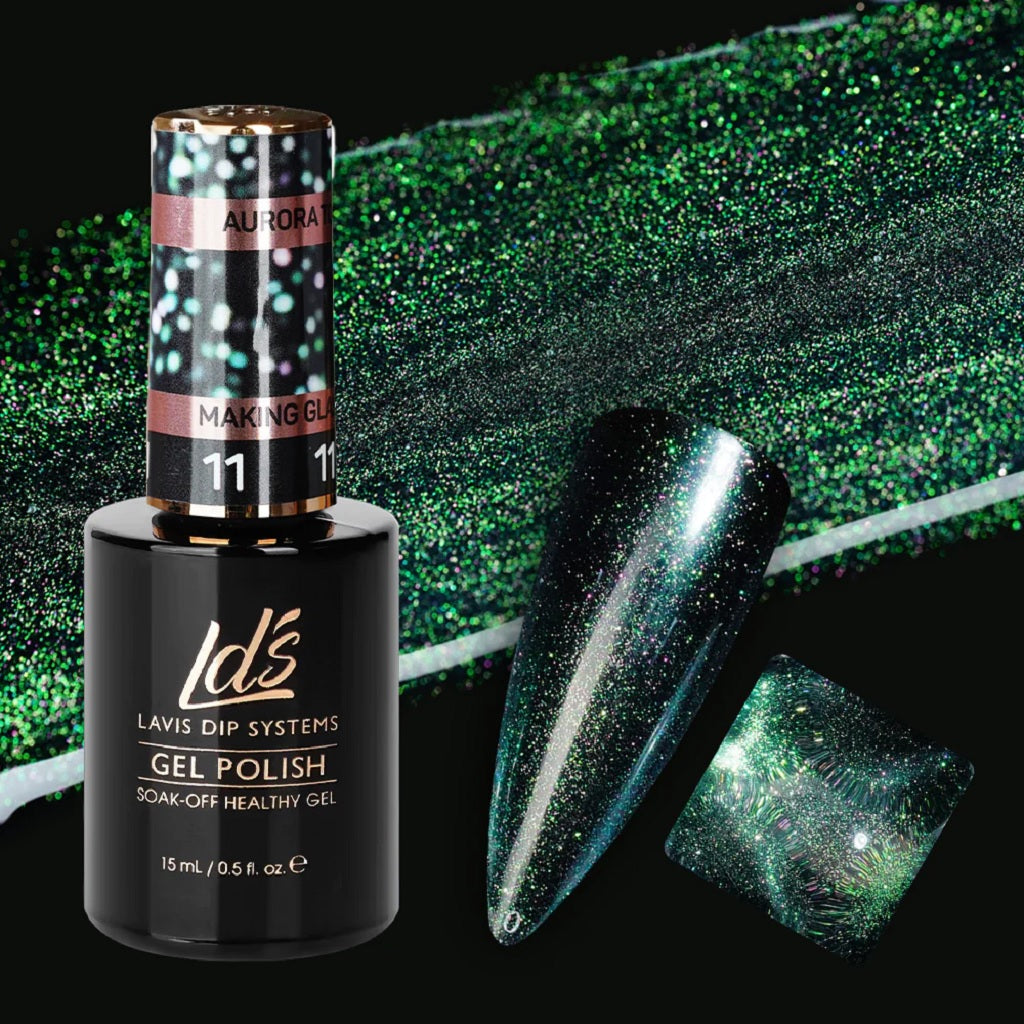 LDS 11 Making Glass Green - Gel Polish - Aurora Top Coat