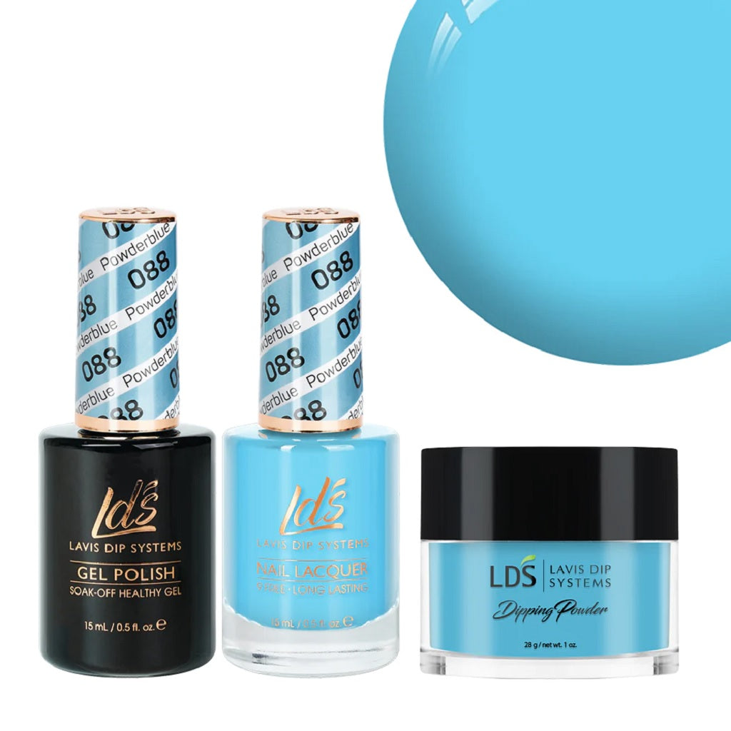 LDS 3 in 1 - 088 Powderblue - Dip, Gel & Lacquer Matching