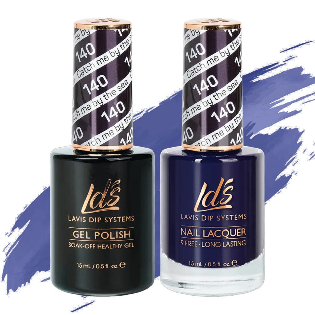 LDS Gel Nail Polish Duo - 140 Blue Colors - Catch Me By The Sea